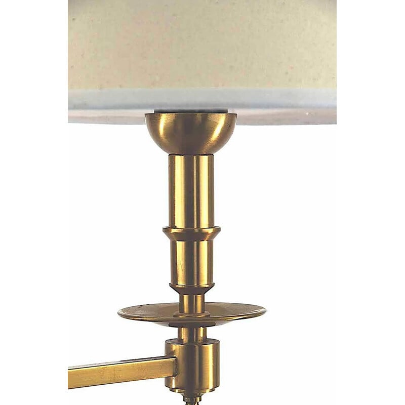 Vintage French Adjustable Arm Floor Lamp in Brass - 1950s