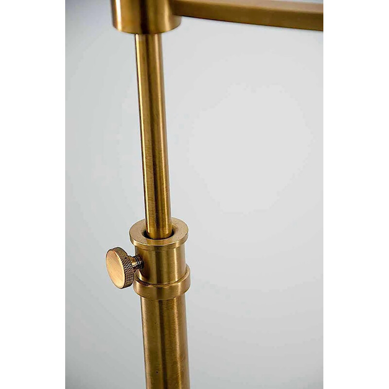 Vintage French Adjustable Arm Floor Lamp in Brass - 1950s