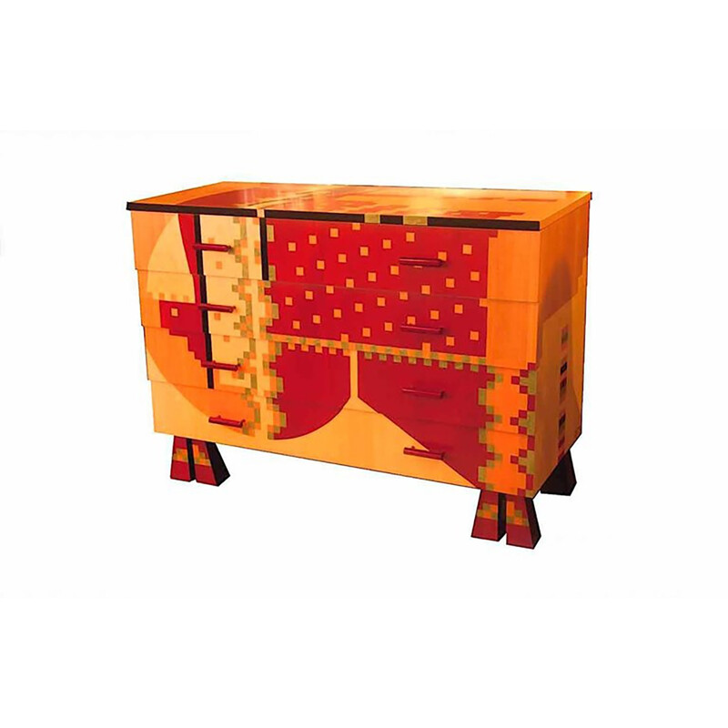 Commode vintage "Calamobio" de Alessandro Mendini pour Zanotta - 1980