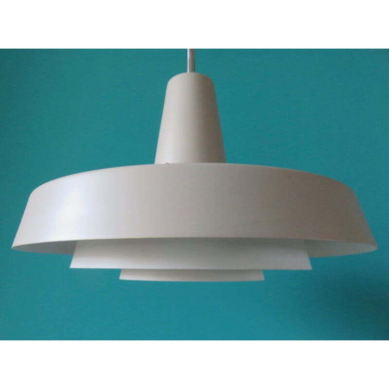 Suspension vintage scandinave couleur blanche - 1950