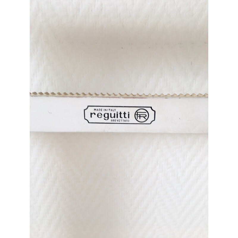 Valet vintage blanc en laiton de Fratelli Reguitti, 1960