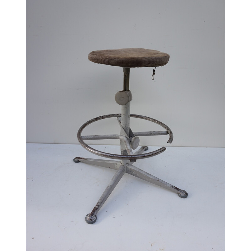 Vintage Drafting Stool by Friso Kramer for Ahrend De Cirkel - 1960s