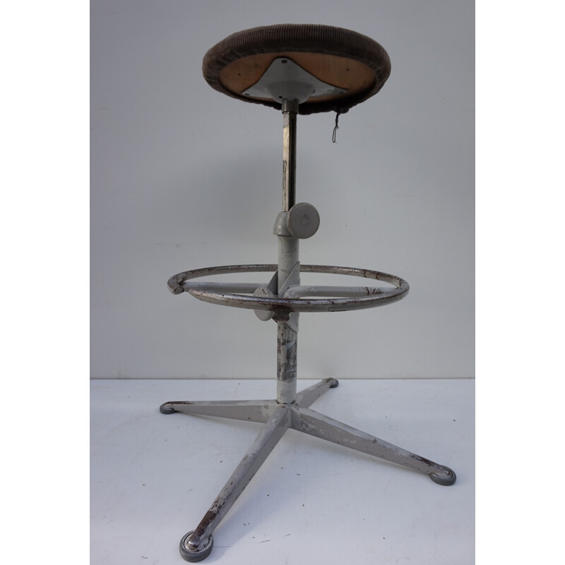 Vintage Drafting Stool by Friso Kramer for Ahrend De Cirkel - 1960s