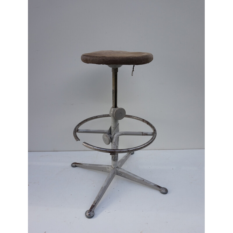 Vintage Drafting Stool by Friso Kramer for Ahrend De Cirkel - 1960s