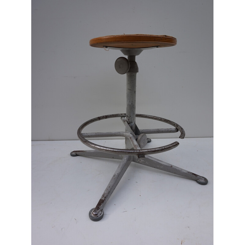 Vintage Drafting Stool by Friso Kramer for Ahrend De Cirkel - 1960s