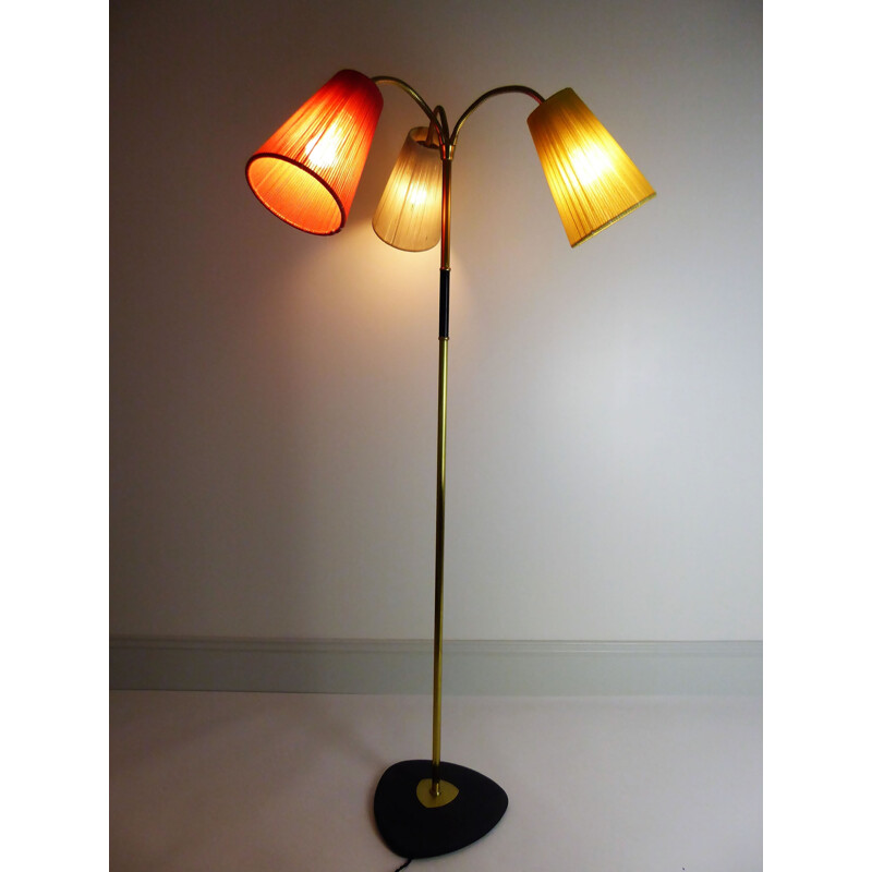 Lunel Floor Lamp with Reflector Ribbon - 1950s