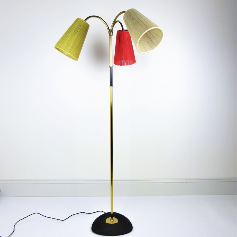 Lunel Floor Lamp with Reflector Ribbon - 1950s