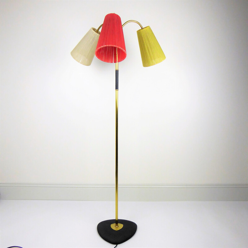 Lunel Floor Lamp with Reflector Ribbon - 1950s