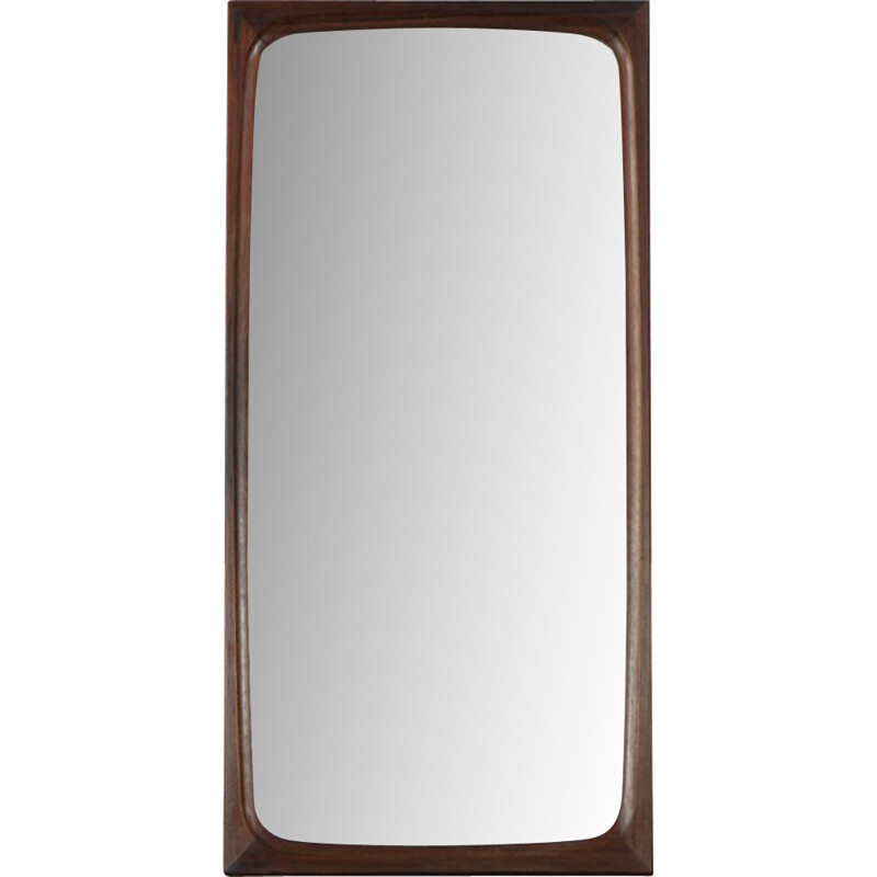 Danish Vintage Rosewood Mirror by Aksel Kjersgaard - 1950s