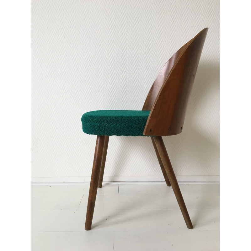 Set of 6 Green Dining Room Chairs by Antonin Suman for Zilina - 1960s