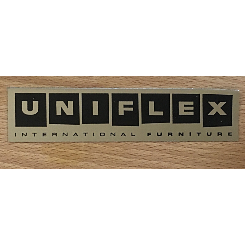 Enfilade vintage en Teck pour Uniflex - 1960