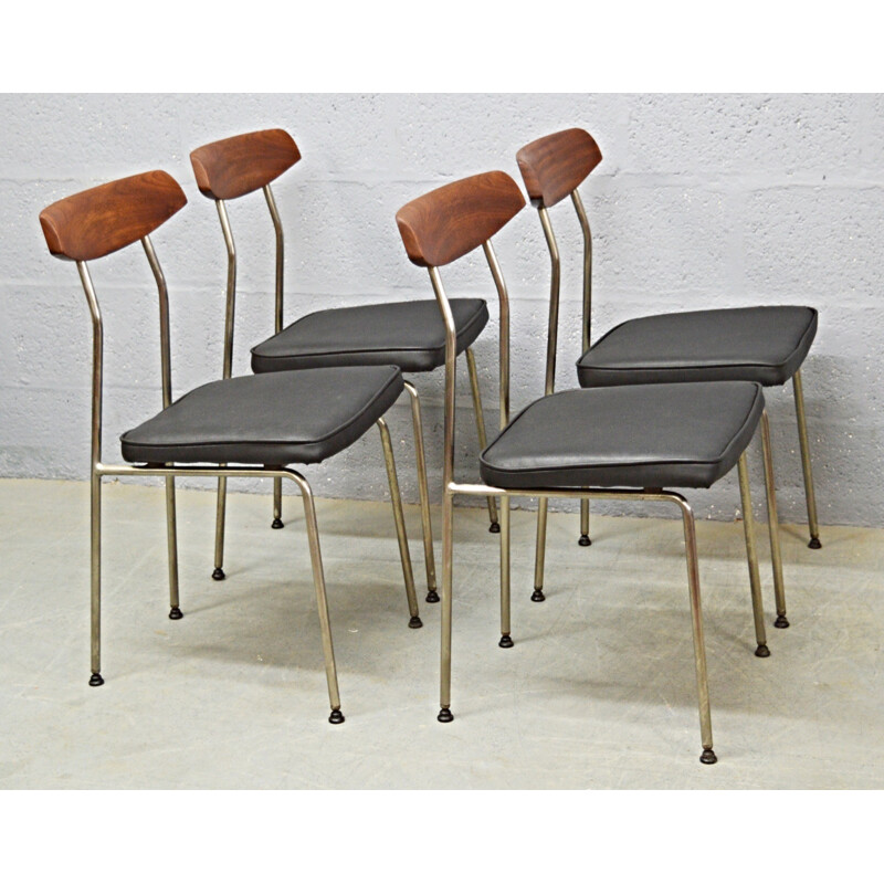 Suite de 4 chaises vintage pour Stag - 1950