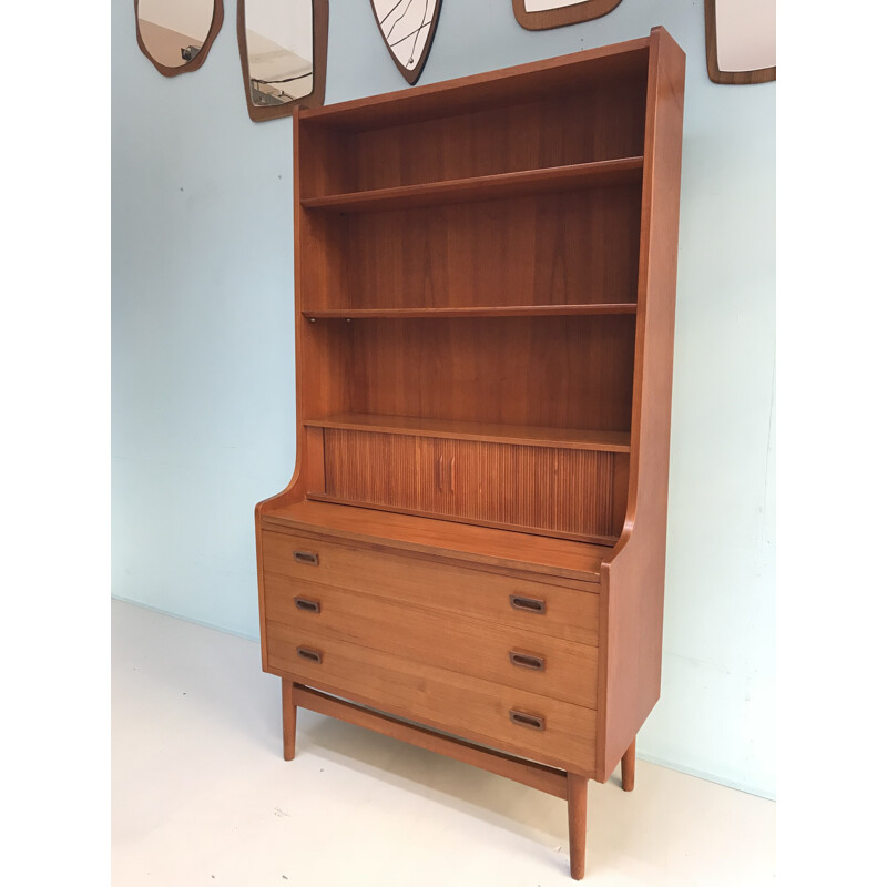 Danish teak mid-century secretary by Johannes Sorth- 1960s