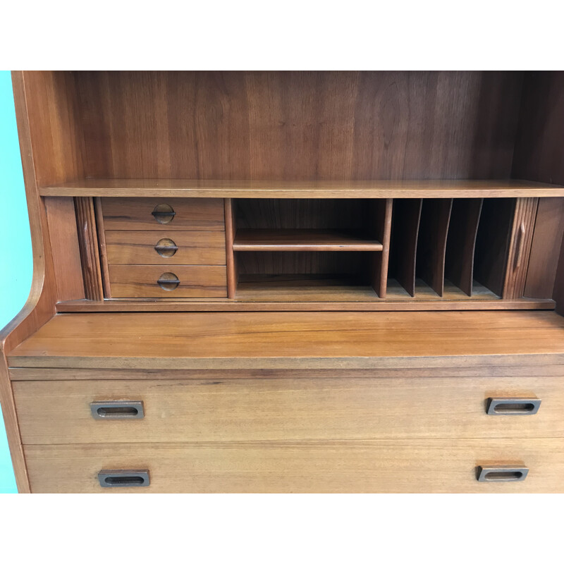 Danish teak mid-century secretary by Johannes Sorth- 1960s