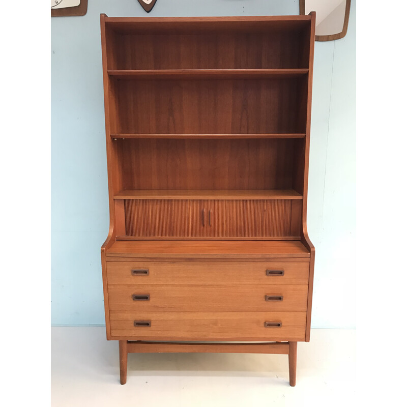 Danish teak mid-century secretary by Johannes Sorth- 1960s