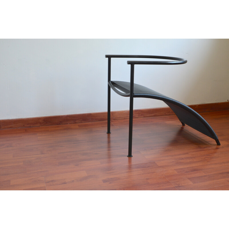 Black armchair "Pat Conley I", Philippe STARCK - 1980s 