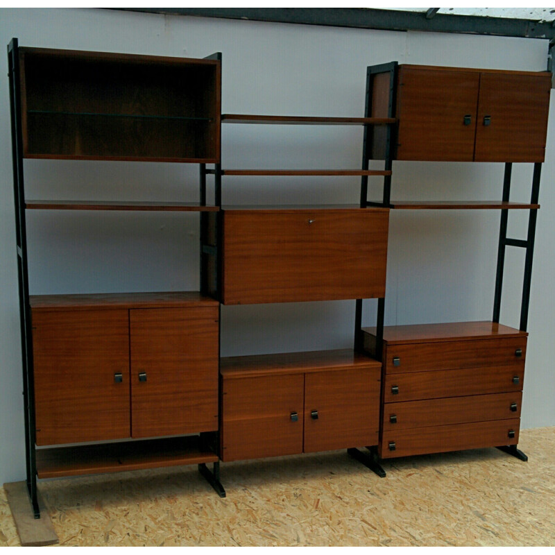 Vintage modular bookcase - 1970s