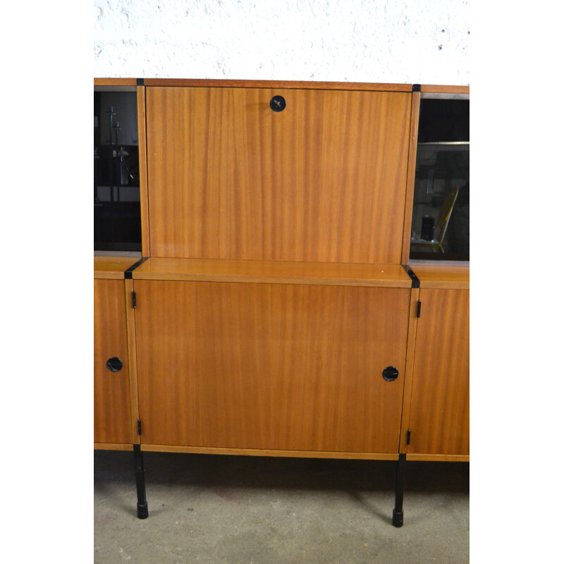 Sideboard/writing desk in beechwood, A.R.P - 1950