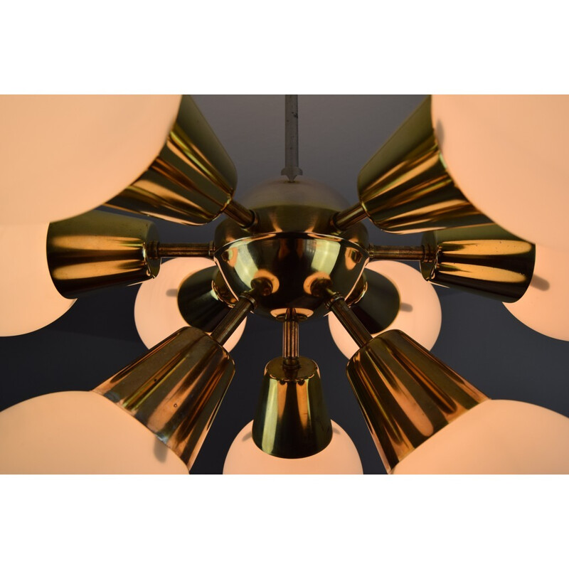 'Sputnik' Chandelier by Kamenický Šenov Czechoslovakia - 1960s