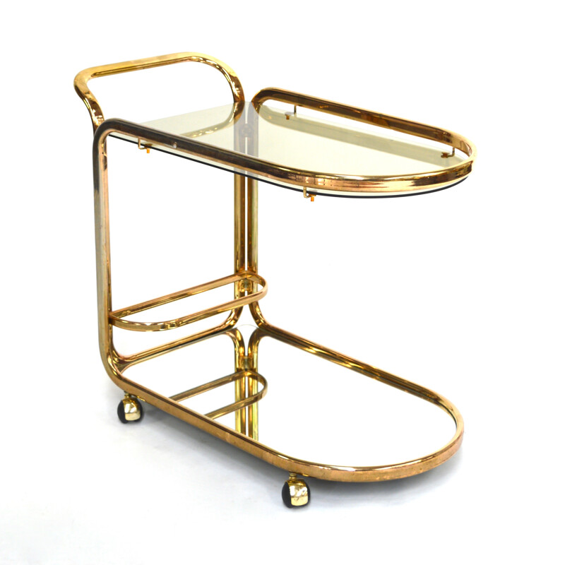 Guilded bar cart - 1970s