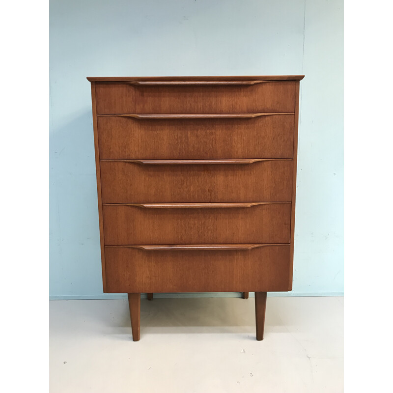 Mid-century teak chest of drawers - 1960s