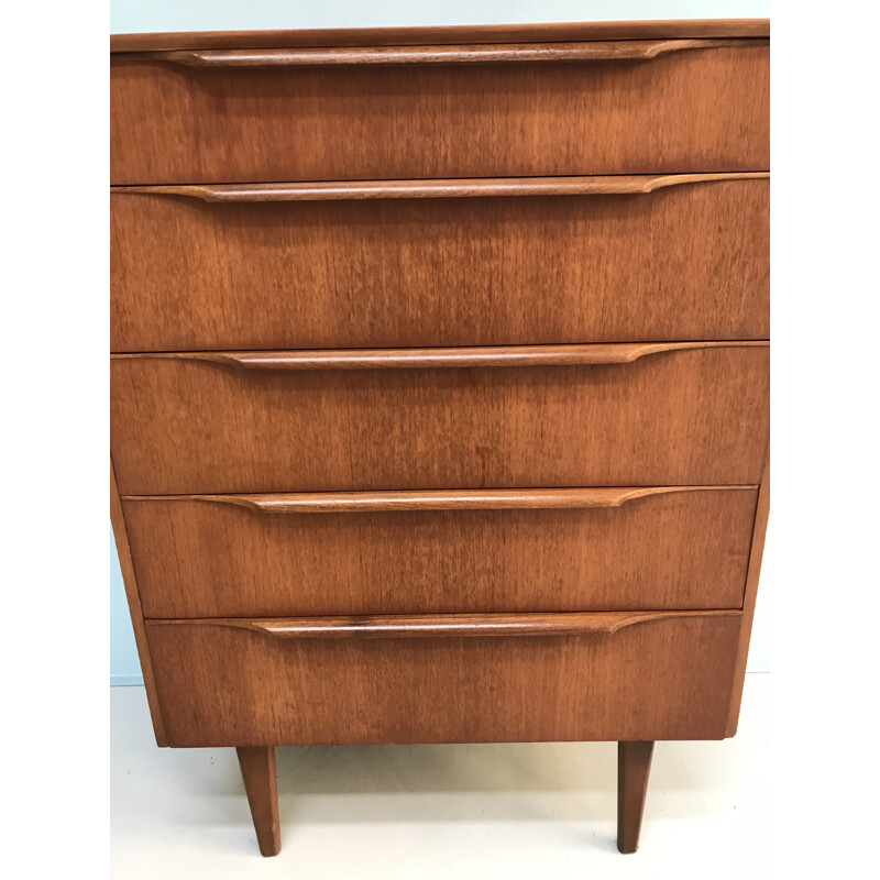 Mid-century teak chest of drawers - 1960s