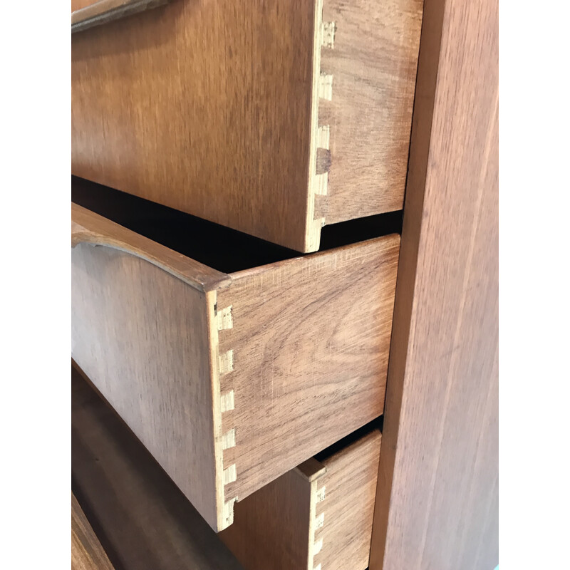 Mid-century teak chest of drawers - 1960s