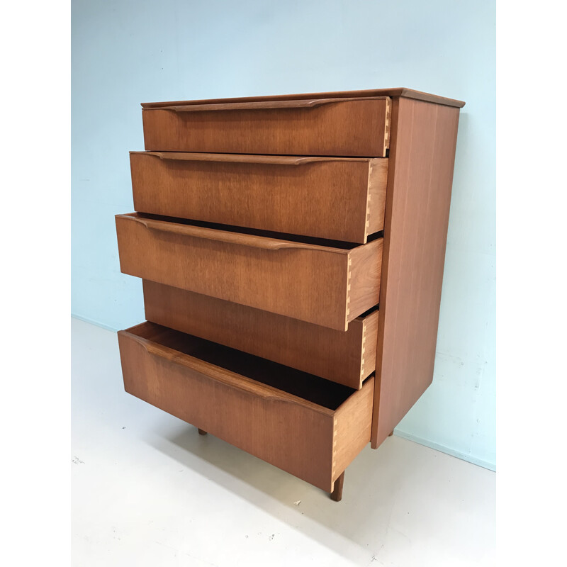 Mid-century teak chest of drawers - 1960s