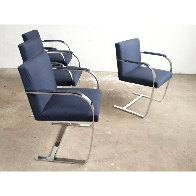 Lot de 6 chaises BRNO par Ludwig Mies van der Rohe pour Knoll International - 1980
