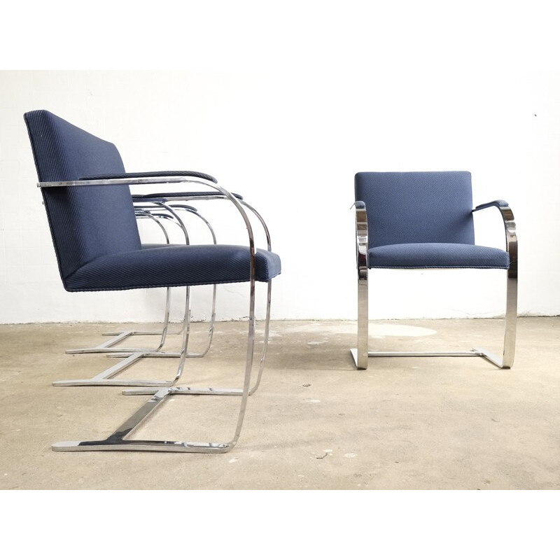 Set of 6 BRNO chairs by Ludwig Mies van der Rohe for Knoll International - 1980s