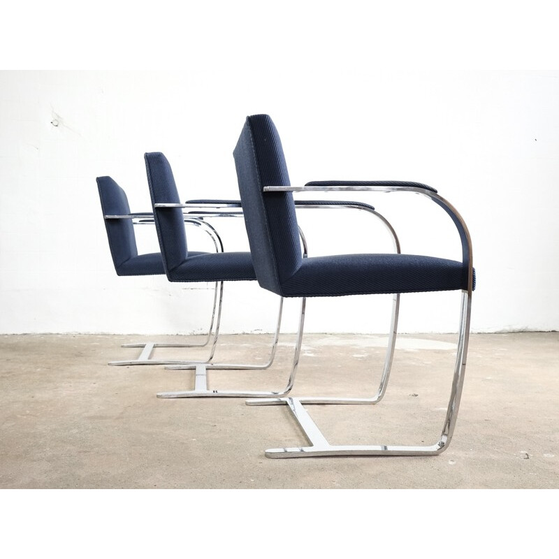 Lot de 6 chaises BRNO par Ludwig Mies van der Rohe pour Knoll International - 1980