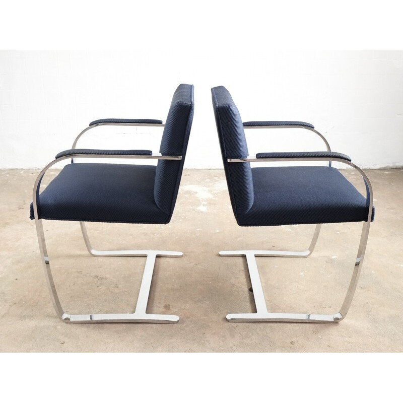 Lot de 6 chaises BRNO par Ludwig Mies van der Rohe pour Knoll International - 1980