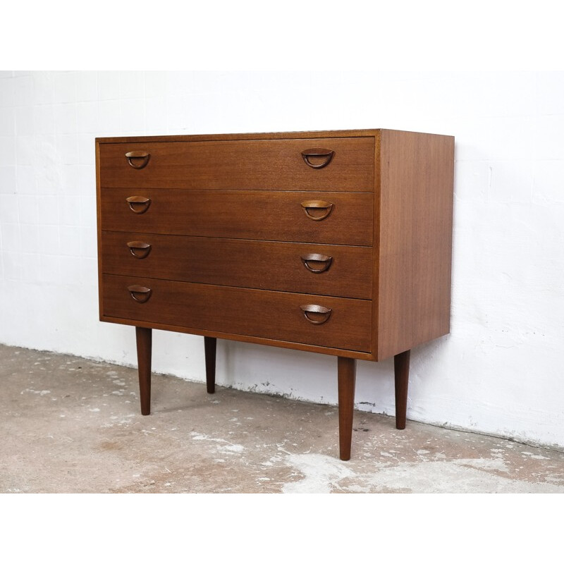 Chest of 4 drawers in teak by Kai Kristiansen - 1960s