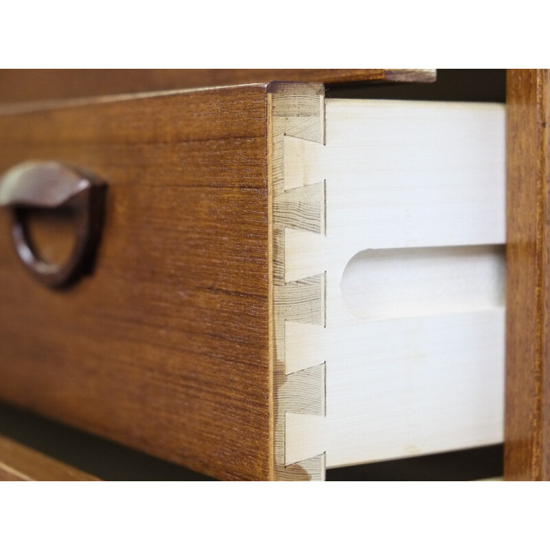 Chest of 4 drawers in teak by Kai Kristiansen - 1960s