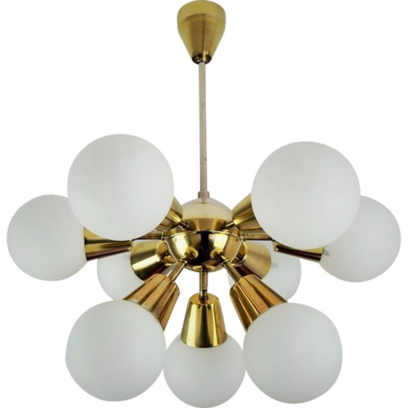 'Sputnik' Chandelier by Kamenický Šenov Czechoslovakia - 1960s