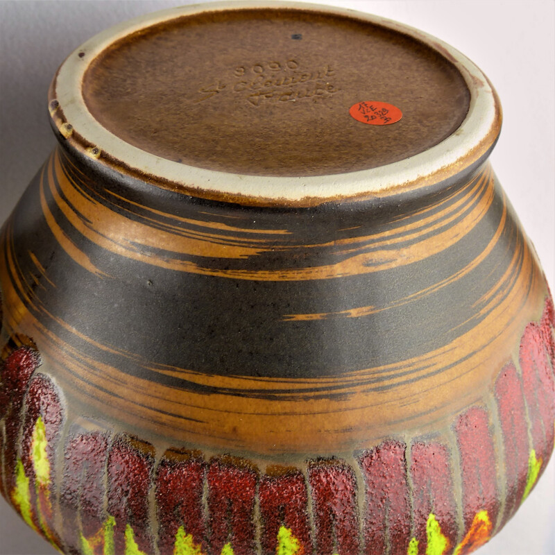 Coppia di vasi vintage in ceramica Saint Clement, 1960