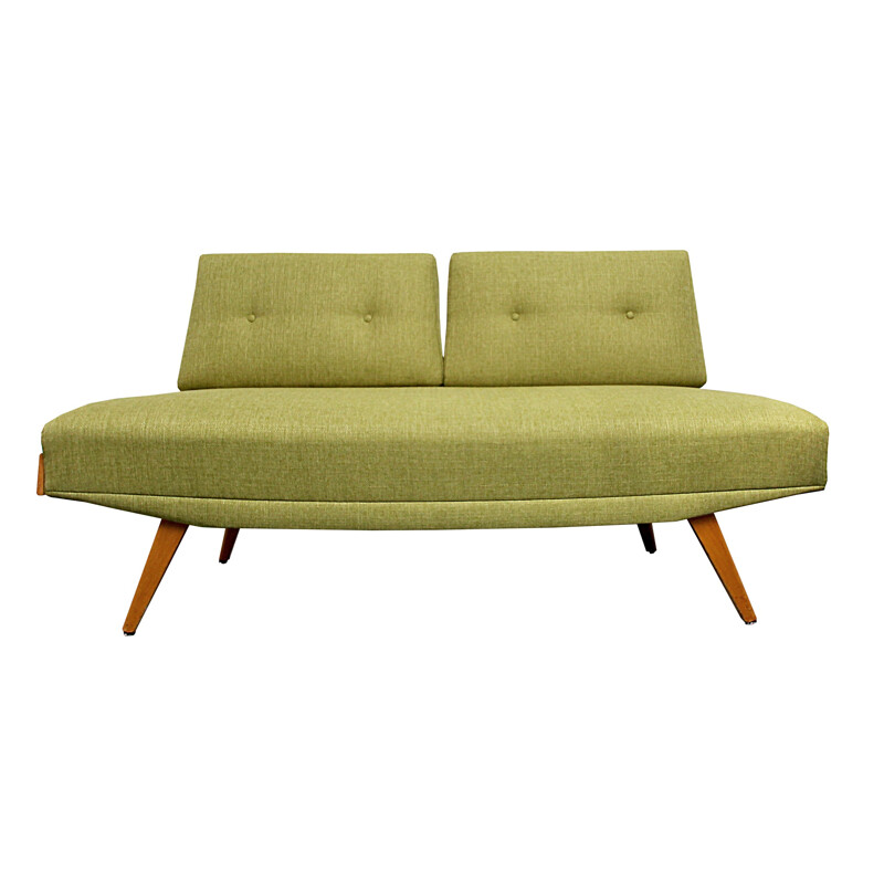 Vintage daybed in apple green - 1950s