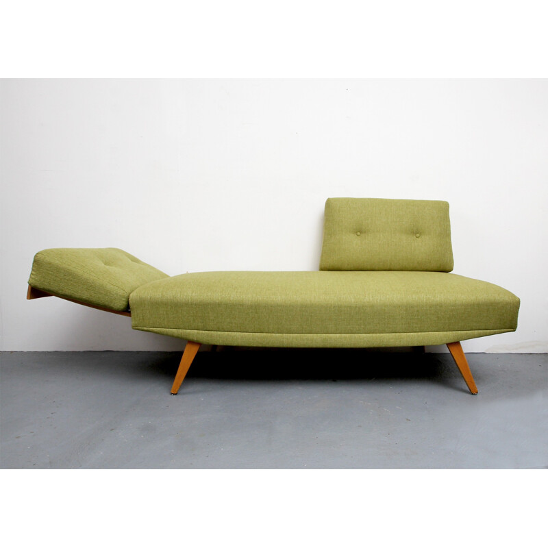Canapé-lit vintage en vert pomme - 1950