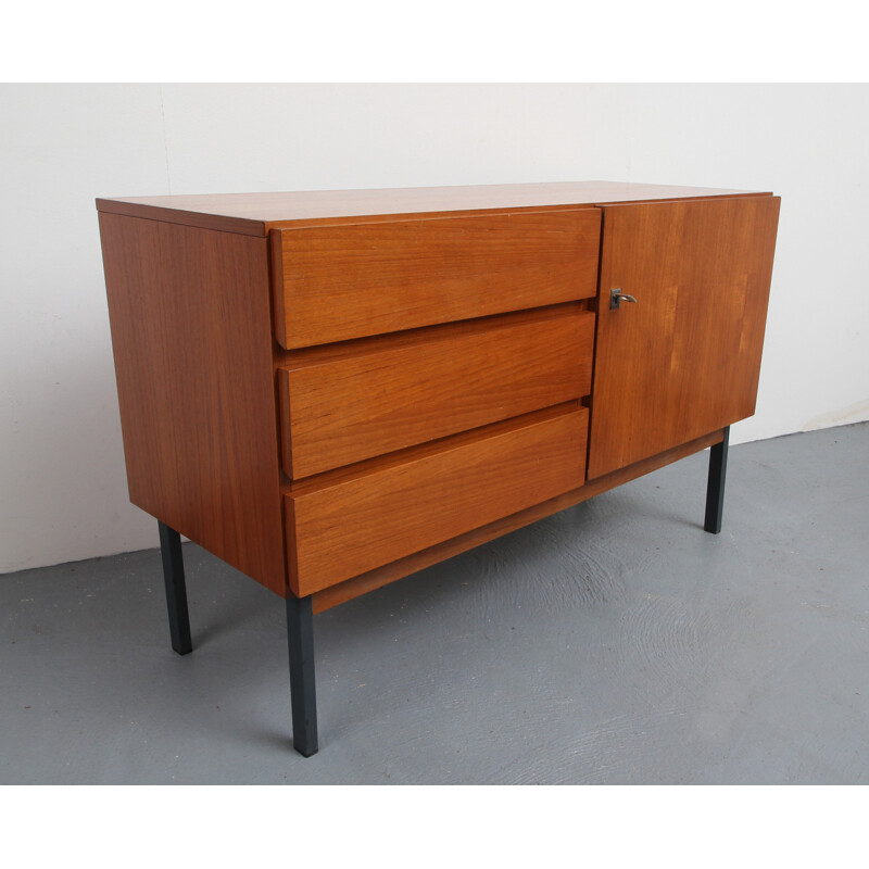 Vintage sideboard in teak with drawers - 1960s