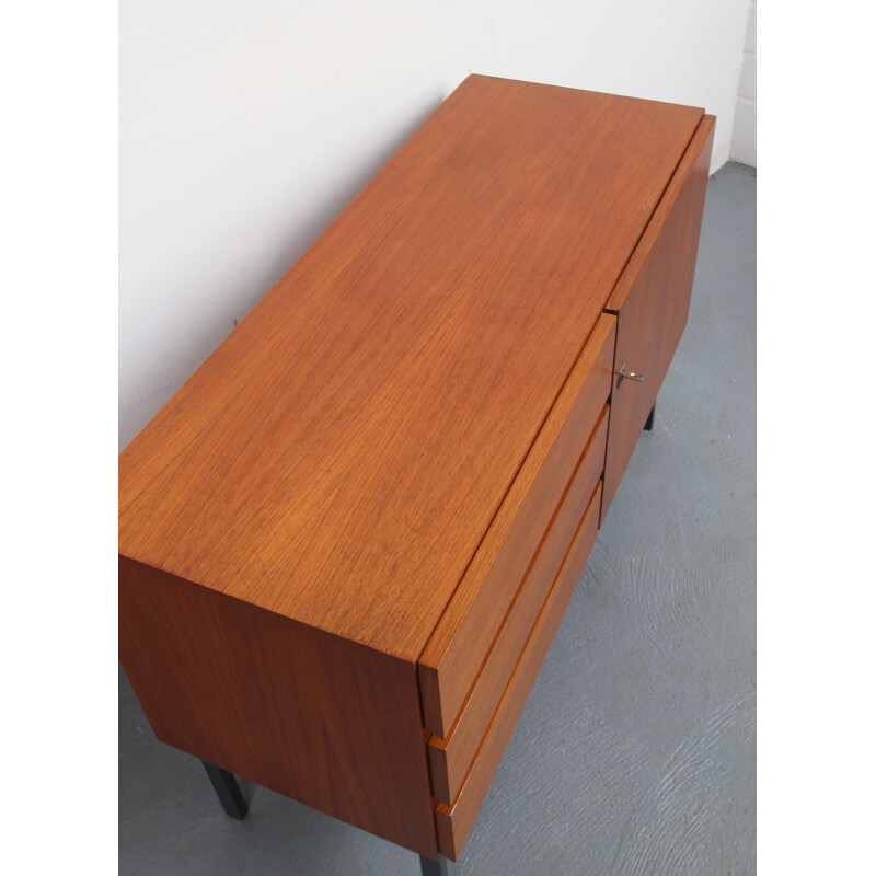 Vintage sideboard in teak with drawers - 1960s