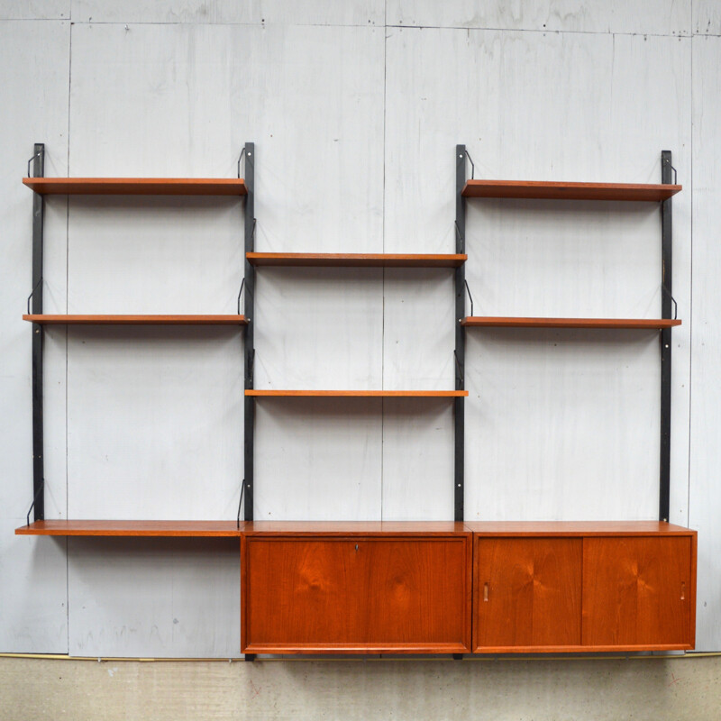 "Royal" wall unit system in teak by Poul Cadovius for Cado - 1950s