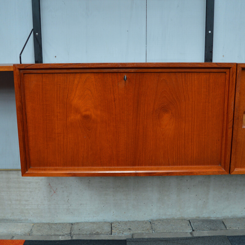 "Royal" wall unit system in teak by Poul Cadovius for Cado - 1950s