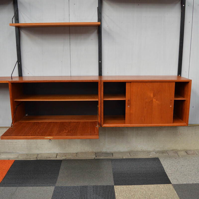 "Royal" wall unit system in teak by Poul Cadovius for Cado - 1950s