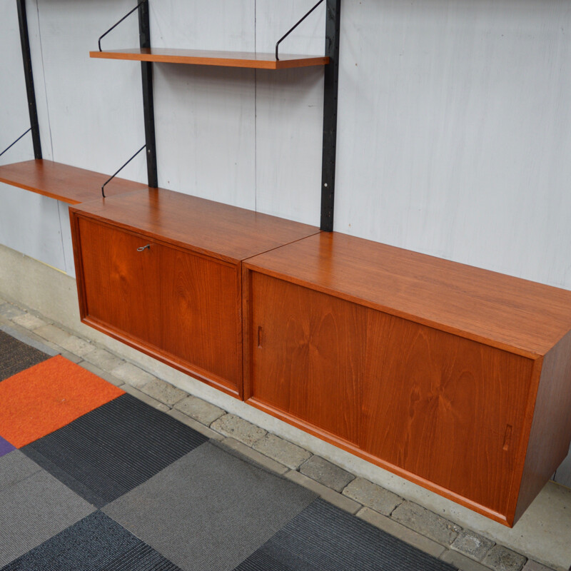 "Royal" wall unit system in teak by Poul Cadovius for Cado - 1950s