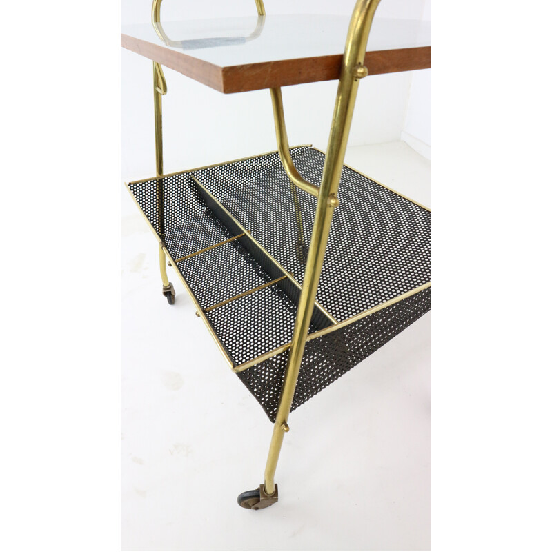 Vintage serving trolley "3618" by Ilse Möbel - 1960s