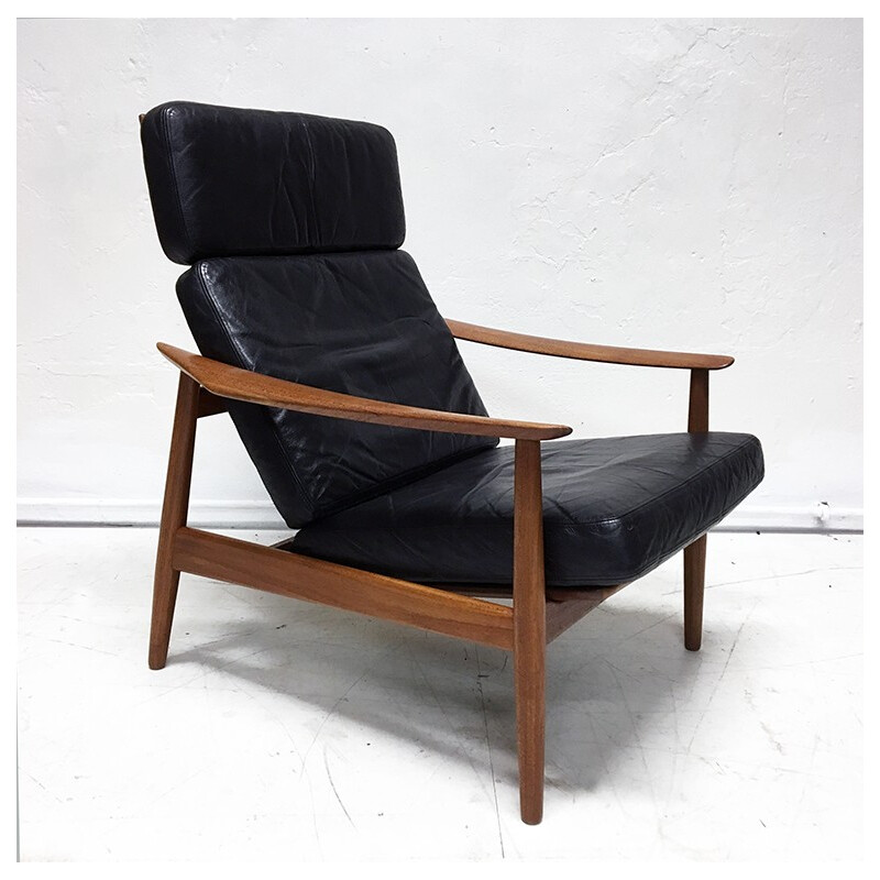 FD164 vintage lounge chair by Arne Vodder for France & Son - 1960s