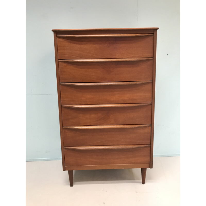 Mid-century teak chest of drawers - 1960s