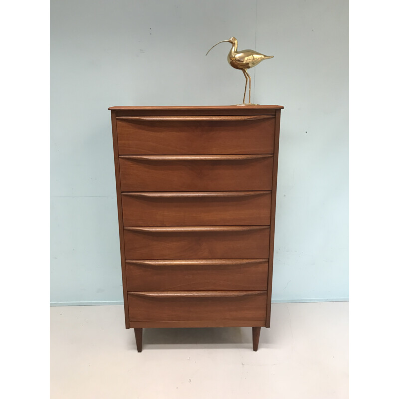 Mid-century teak chest of drawers - 1960s