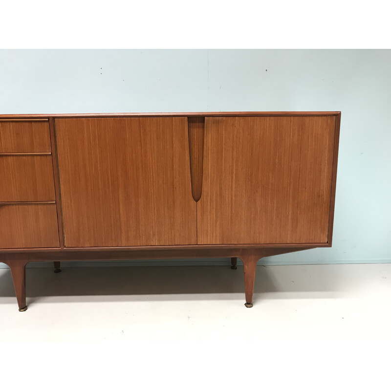 Vintage scottish brown teak Mcintosh sideboard - 1960s