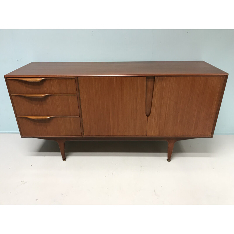 Vintage scottish brown teak Mcintosh sideboard - 1960s